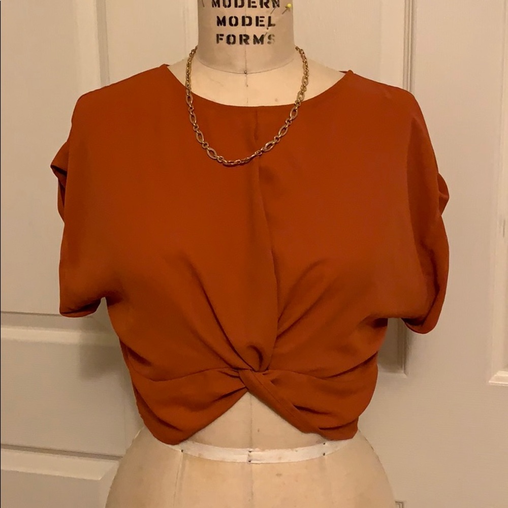Knotted crop top